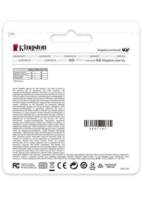 Флеш-накопитель USB3.2 256GB DataTraveler Exodia Black/Pink (DTX/256GB) Kingston (368599938)