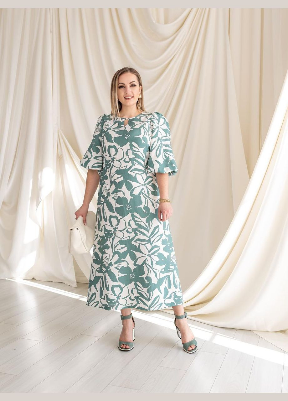 Фісташкова повсякденний сукня сінді фісташковий 0462 Vlavi