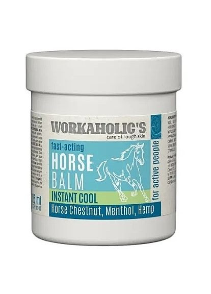 Охолоджувальний кінський бальзам для тіла - Workaholic's Horse Balm Instant Cool 125ml (1202606-136665) Workaholics (368739254)