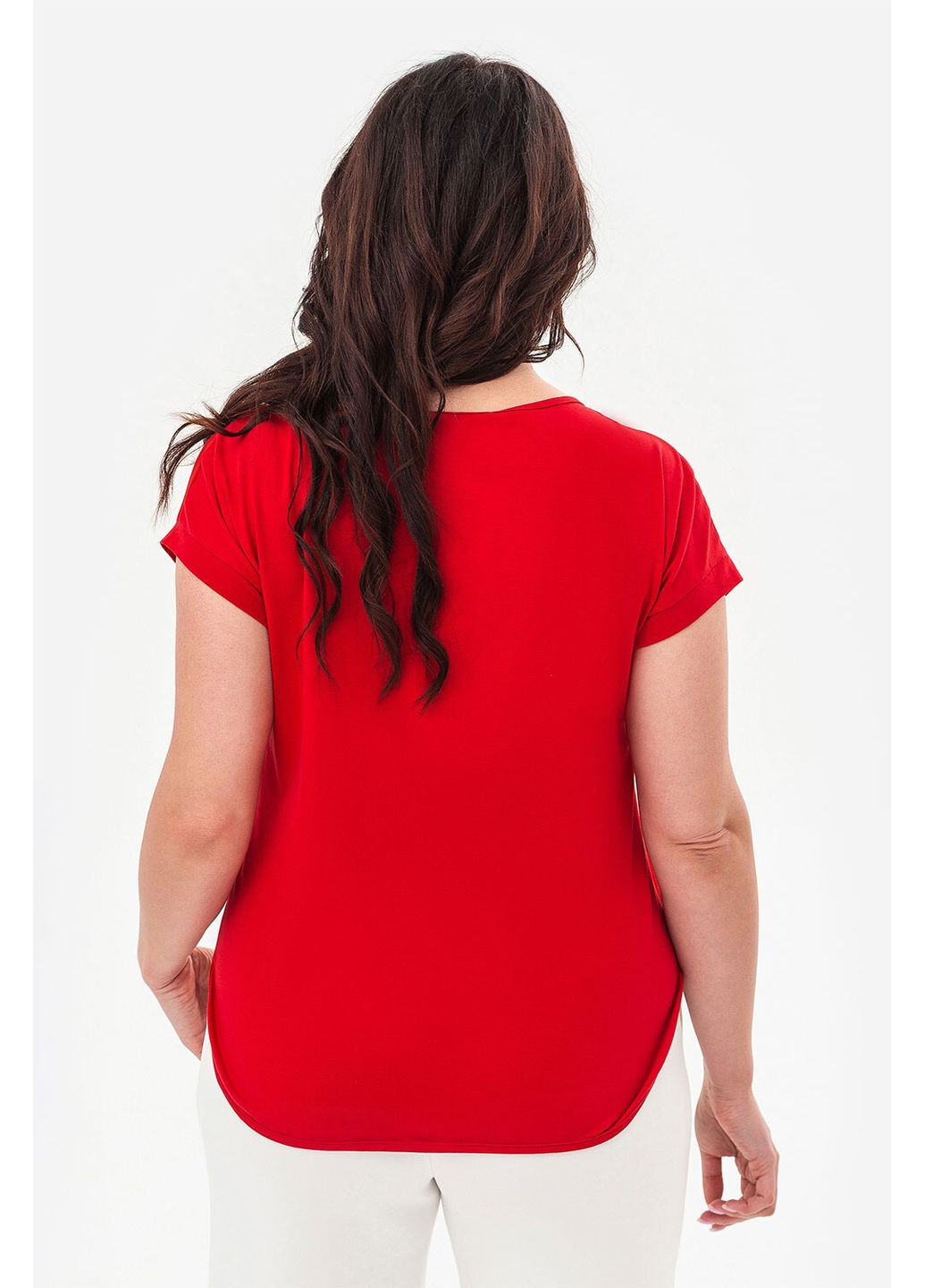 Футболка MOVE червониа комбінованого крою Garne - (350619874)