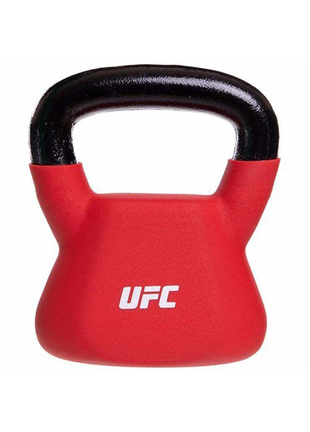 Гиря сталева з вініловим покриттям UHA-69696 12кг Червоний UFC (286043840)