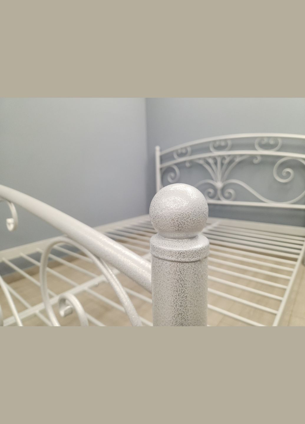 Двоспальне металеве ліжко Дармера від ТМ Теnero 180х190, Щит ДВП, Без ящика Tenero (315913098)