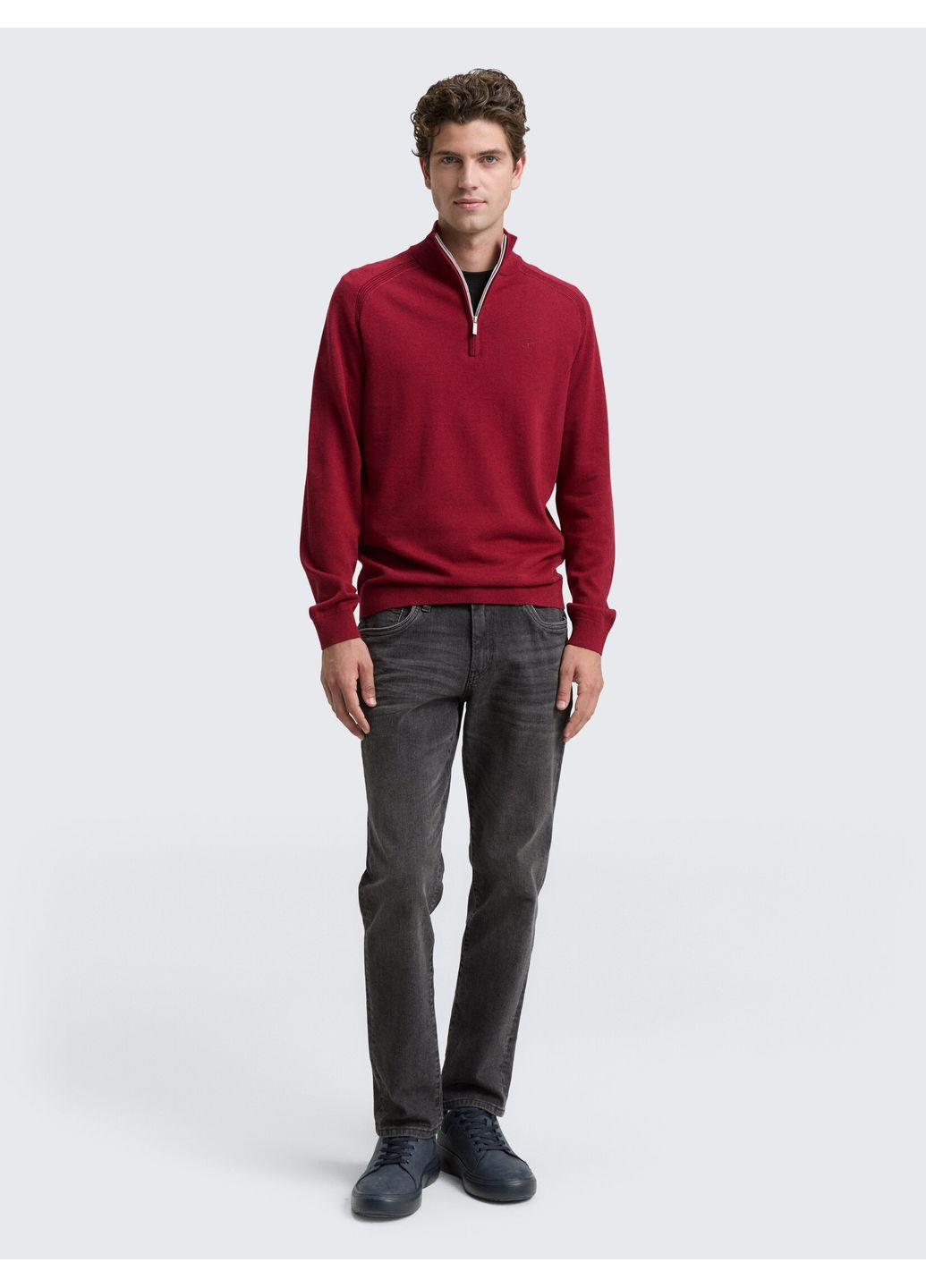 Красный демисезонный свитер Tom Tailor