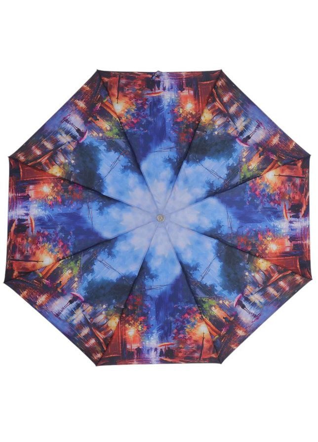 Комбінована жіноча парасолька складна антивітер повний автомат Trust середня система антивітер (346872022)