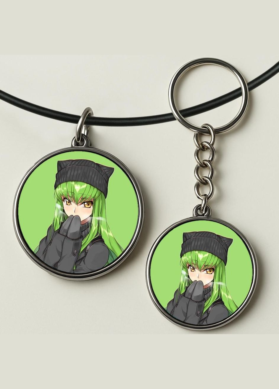 Набір підвіска (кулон) та брелок Аніме Код Гіасс #04 (подарунковий набір) No Brand (332633488)
