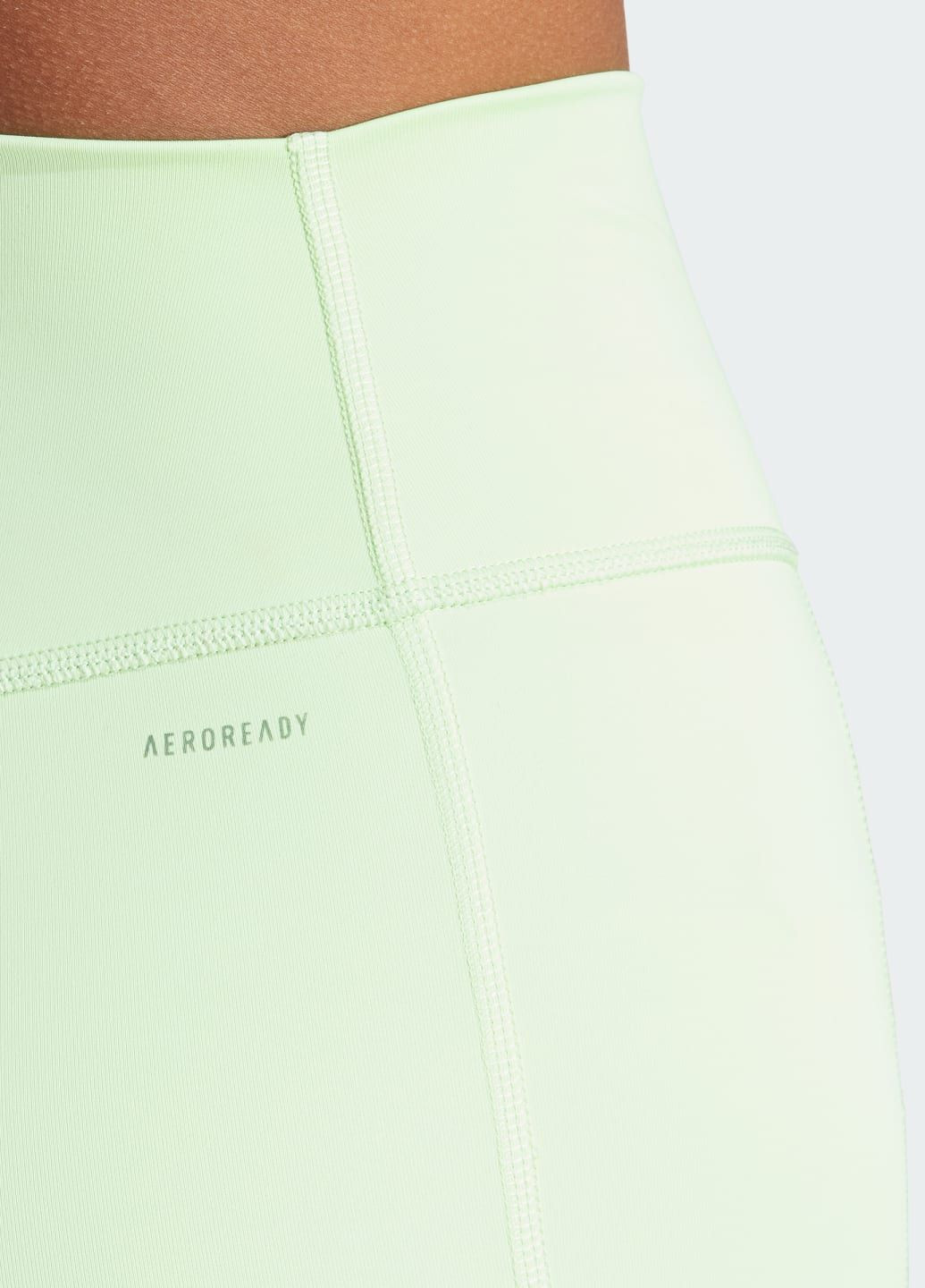Зеленые демисезонные леггинсы optime 3-stripes full-length adidas