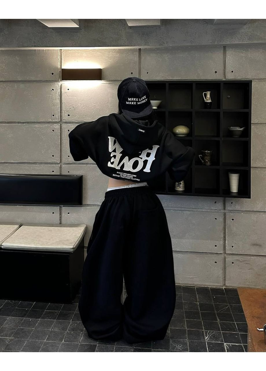 Женский спортивный костюм оверсайз на флисе MonCher (362501246)