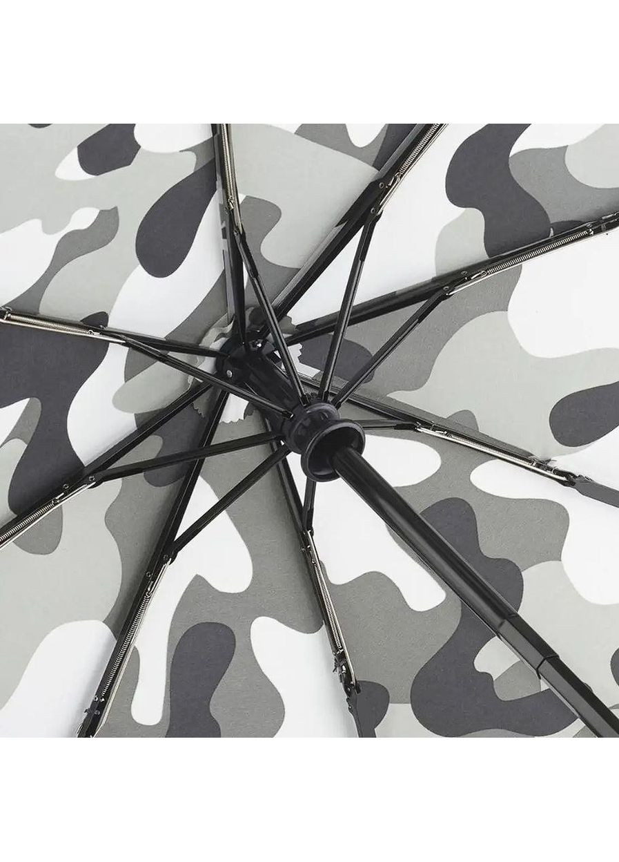 Сіра} парасолька-автомат складана military 8 спиць купол 110 см black (28587473) Stenson (357211838)