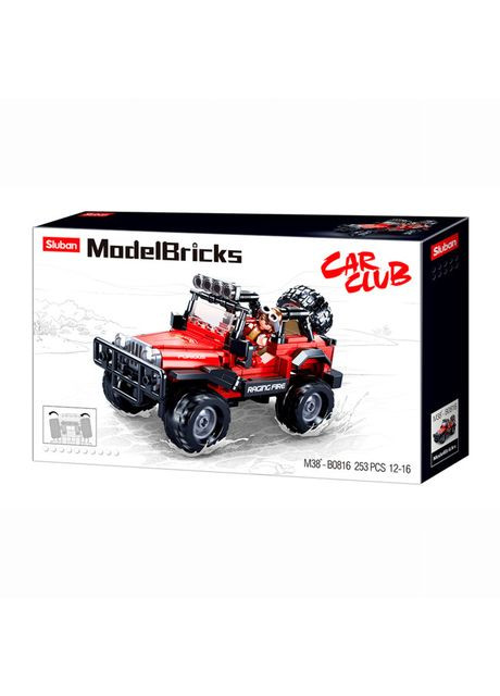 Конструктор Model Bricks Джип позашляховик 252 деталі (M38-B0816) Sluban (370624679)