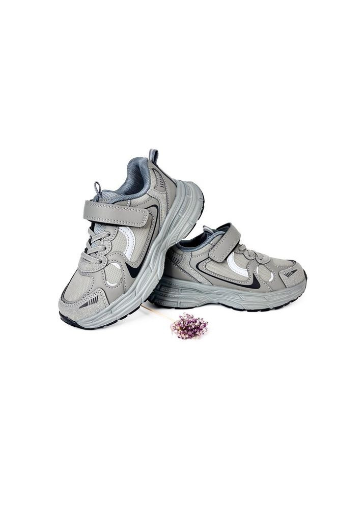 Сірі кросівки 26 р 16,5 см сірий артикул к469 Clibee