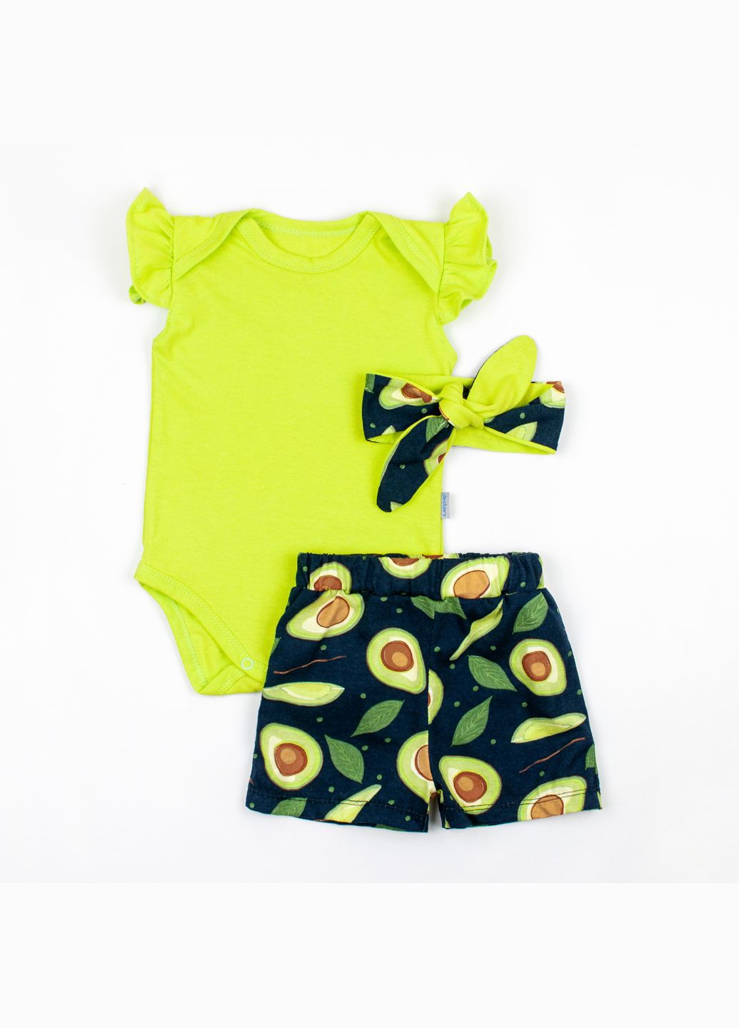 Зеленый летний комплект с повязкой для девочки dexter`s avocado зеленый dexter's