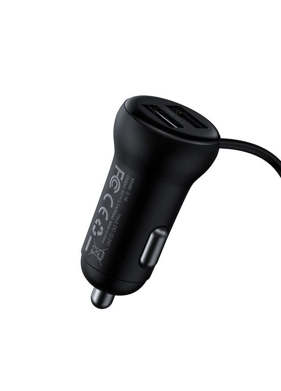 Трансмиттер модулятор адаптер авто S16 Wireless MP3 Car Charger T typed 2USB Baseus (315767819)