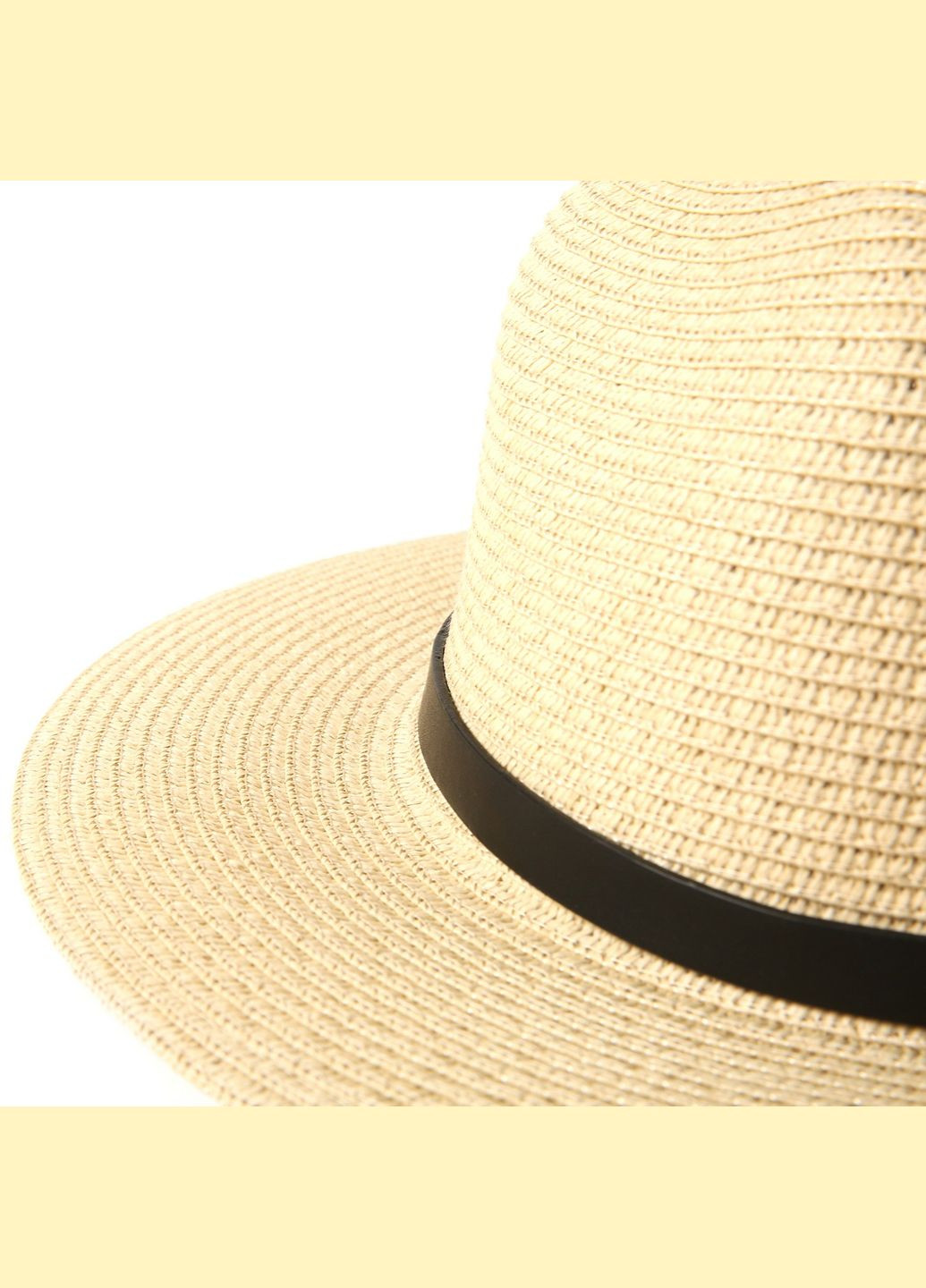 Шляпа федора мужская бумага бежевая BRIDGET 844-064 LuckyLOOK 844-064м (289358550)