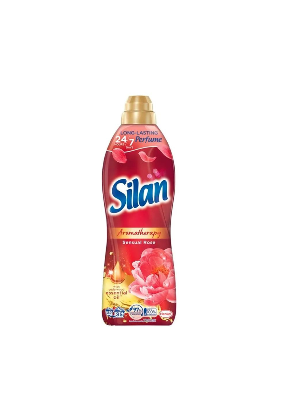 Ополаскиватель Силан 0,77л Ароматерапия Чувственная роза (красный) Silan (335032484)