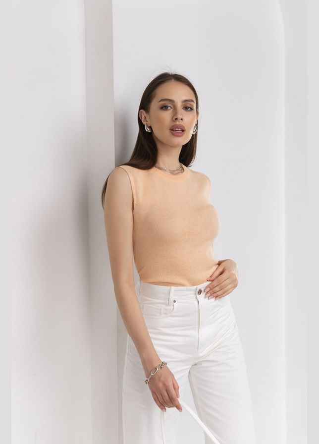 Жіночий базовий напівпрозорий топ із люксової бавовни (2702) Triko Bakh (334710430)