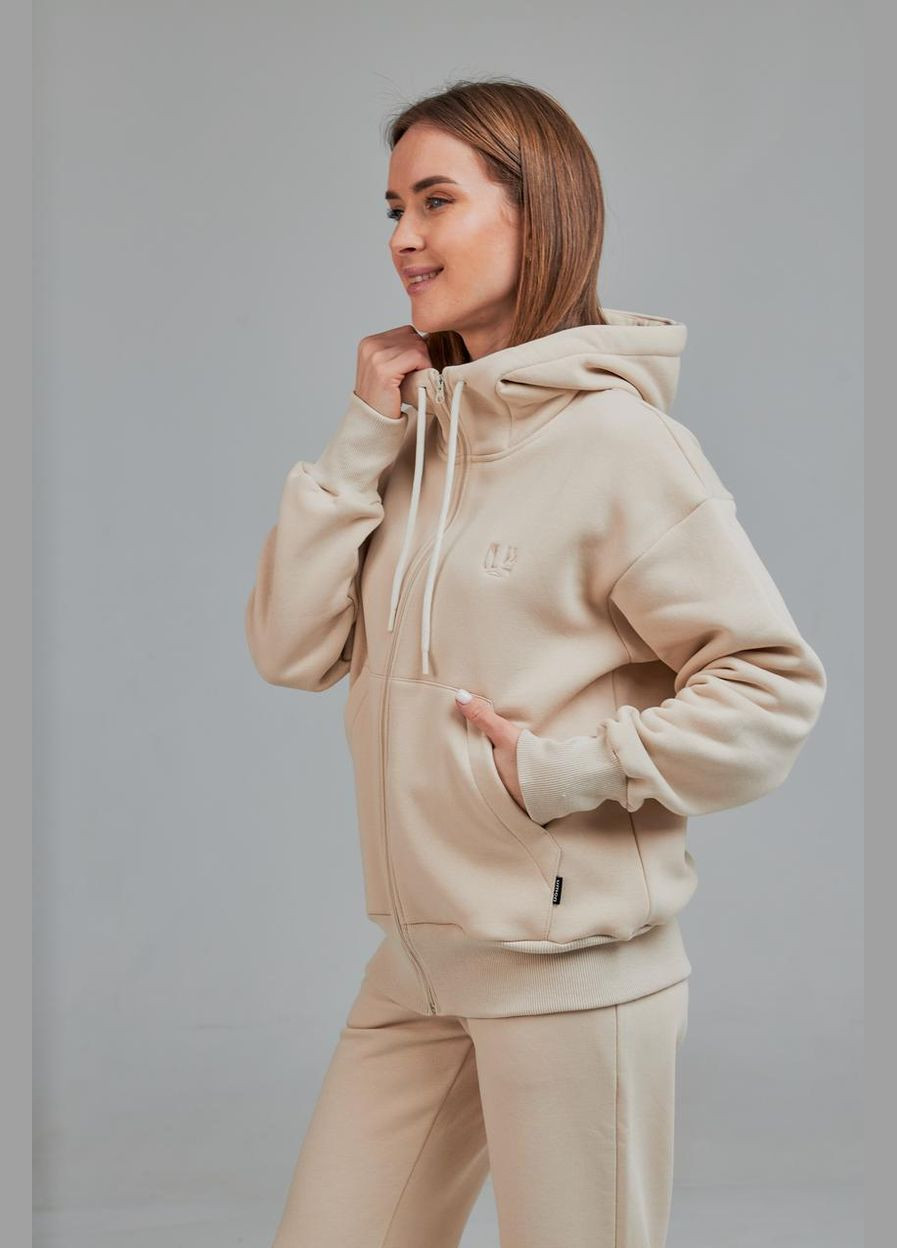 Бежевий кофта жіноча з капюшоном (м165.4) UMON (315480844)