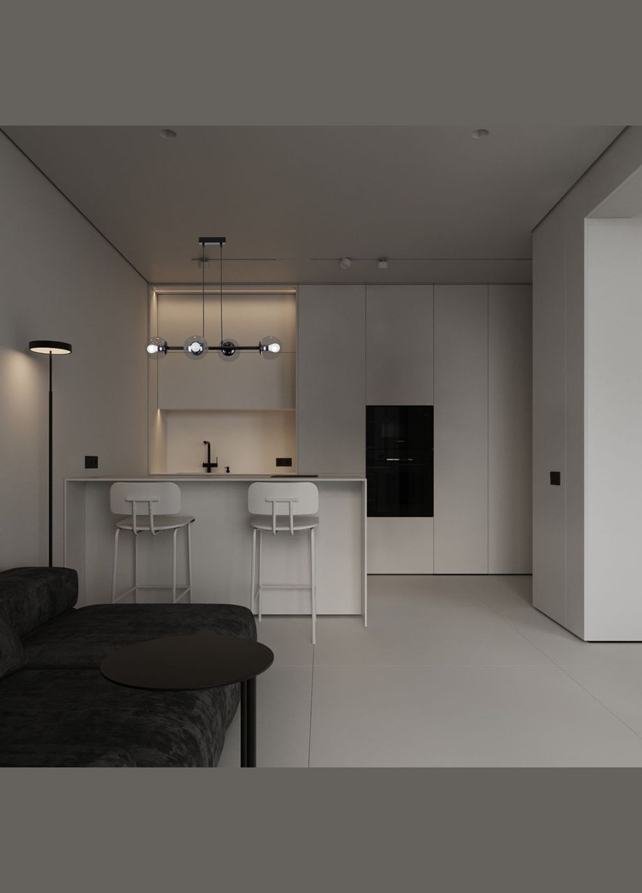 Підвісна сучасна люстра "Modern Luxe " (52-9909-4 BK+CL) No Brand (370072499)