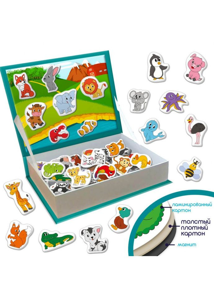 Детский набор магнитов Магнитная история Животные ML4032-01 EN MAGDUM (306436377)