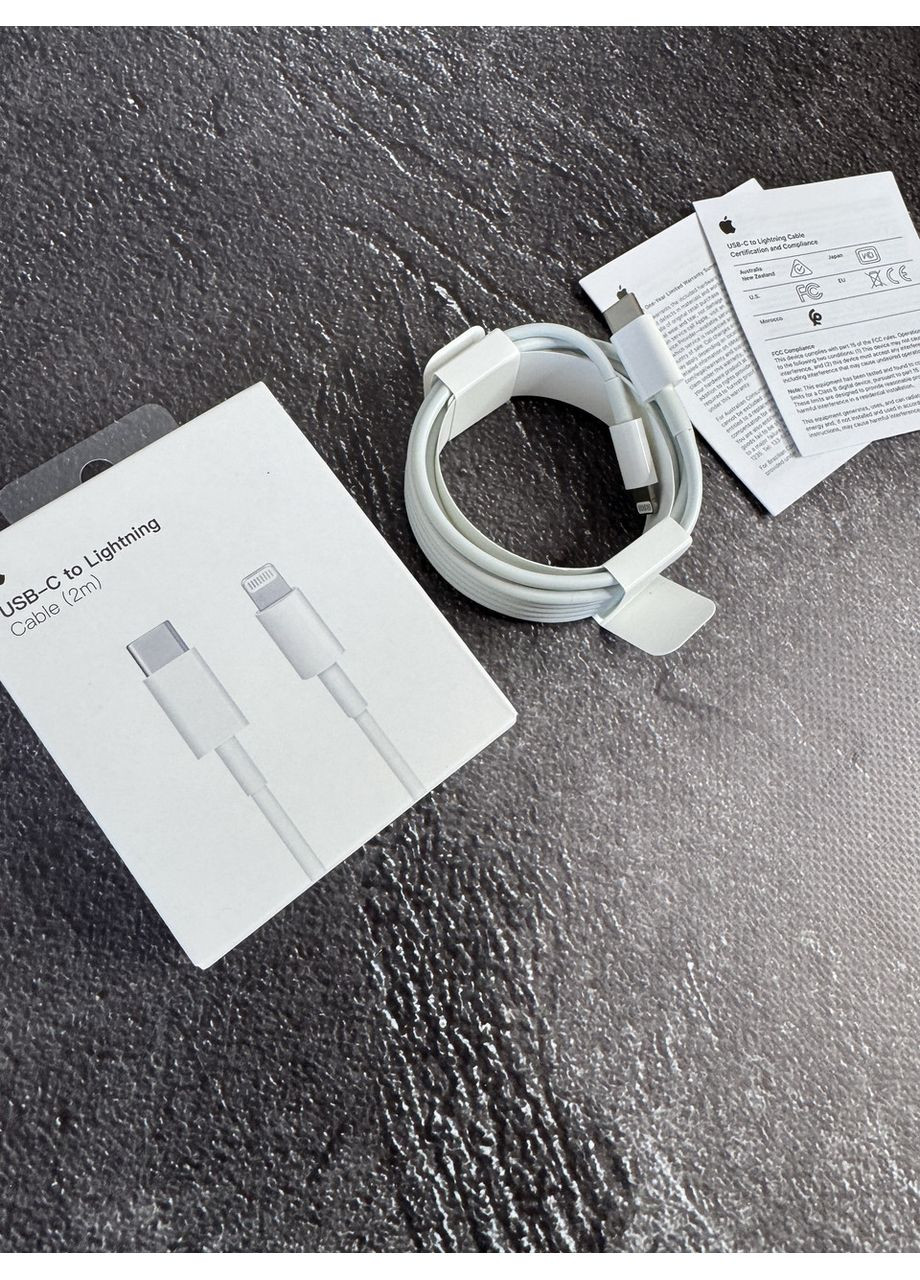 Кабель Lightning to USB-C 2m для iPhone / Кабель для Айфона Зарядка Гарантія No Brand (370269457)