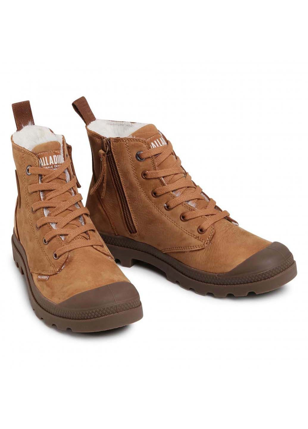 Светло-коричневые зимние ботинки Palladium
