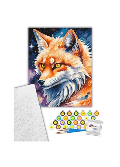 Картина по номерам (11584-AC) Artcraft Чарівна лисиця 40х50 см (366160105)