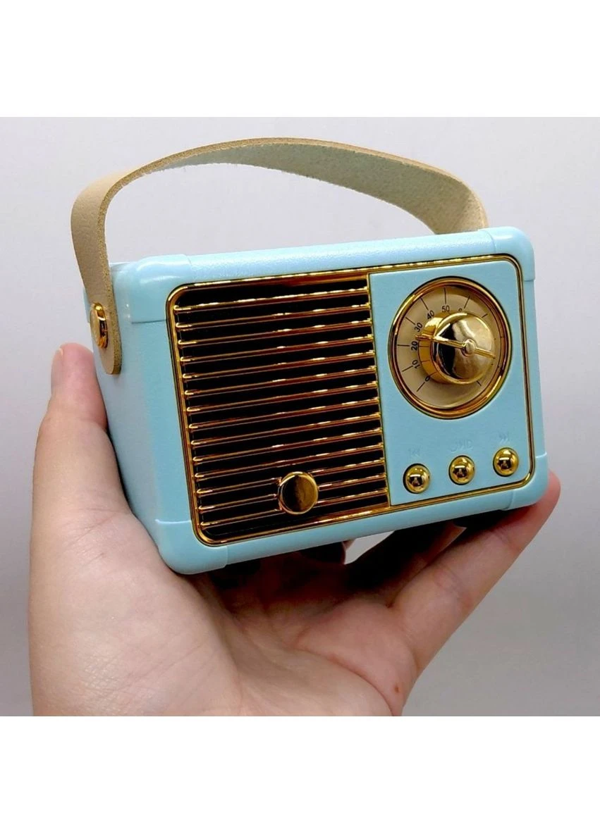 Бездротова портативна колонка 10 см з AUX, USB, Type-C, TF-картою та акумулятором MIC (398825687)