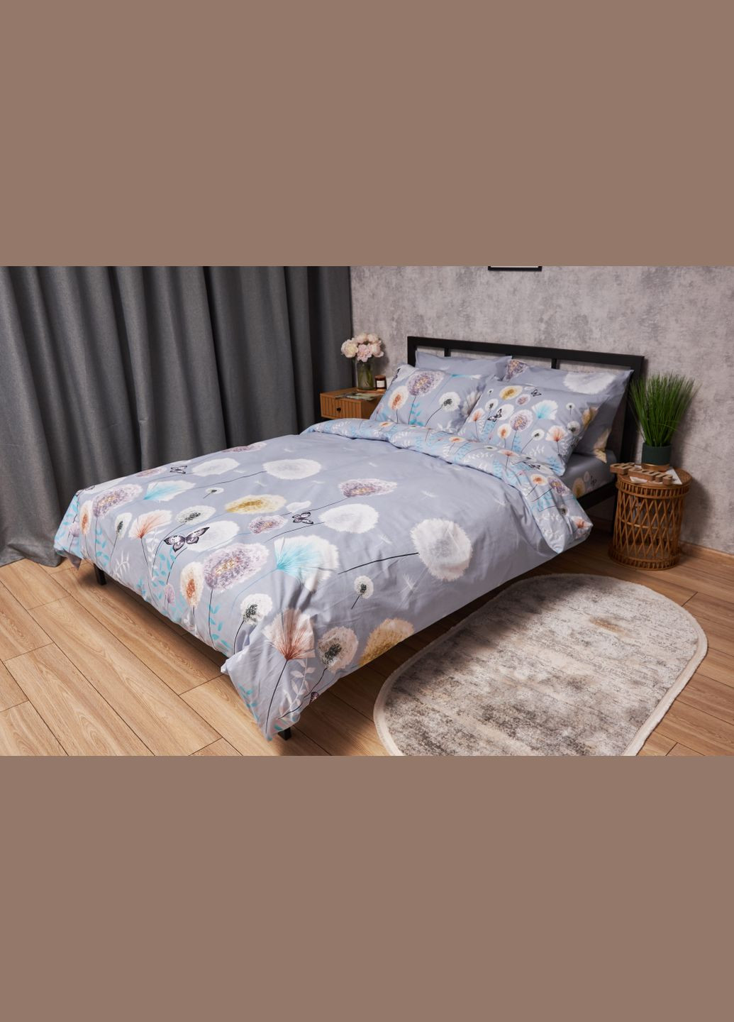 Комплект постельного белья Бязь Gold Люкс «» семейный 143х210х2 наволочки 2х40х60 (MS-820005590) Moon&Star Dandelion Dreams (302973689)