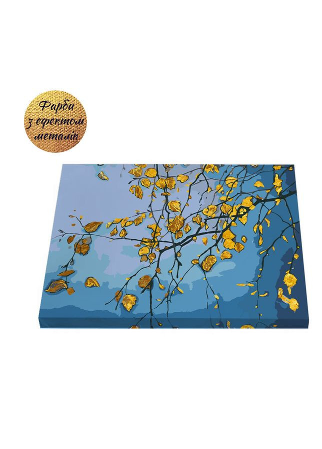 Набір картин за номерами з металевими фарбами Осіннє мереживо (ITR-089) 2 шт в наборі Riviera Blanca (303930263)