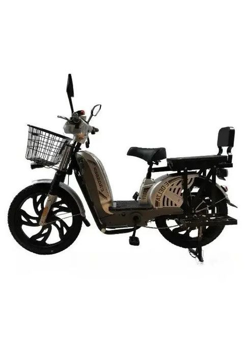 Електровелосипед Кроссер E-Delta (800W, 60V, 15Ah, Ø-17, 50 км/г, 50 км/зх) Сірий/Чорний Crosser (302894261)