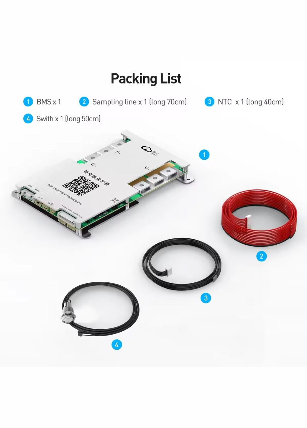 Контролер BMS з активним балансуванням 0.4А 8S-17S 40А (60Амакс) JK-BD4A17S4P No Brand (326807862)