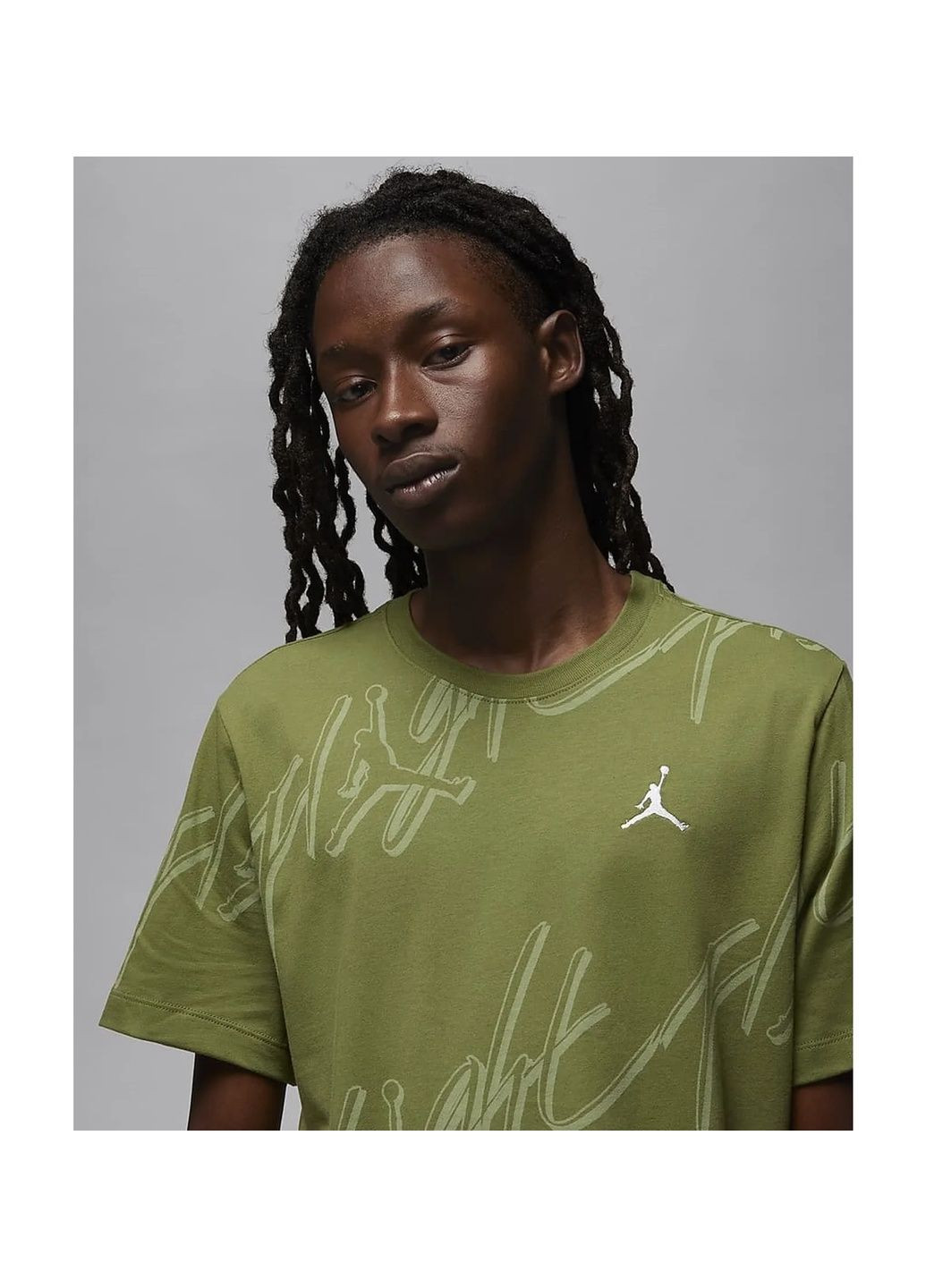 Зеленая футболка мужская t-shirt flight essentials green Air Jordan