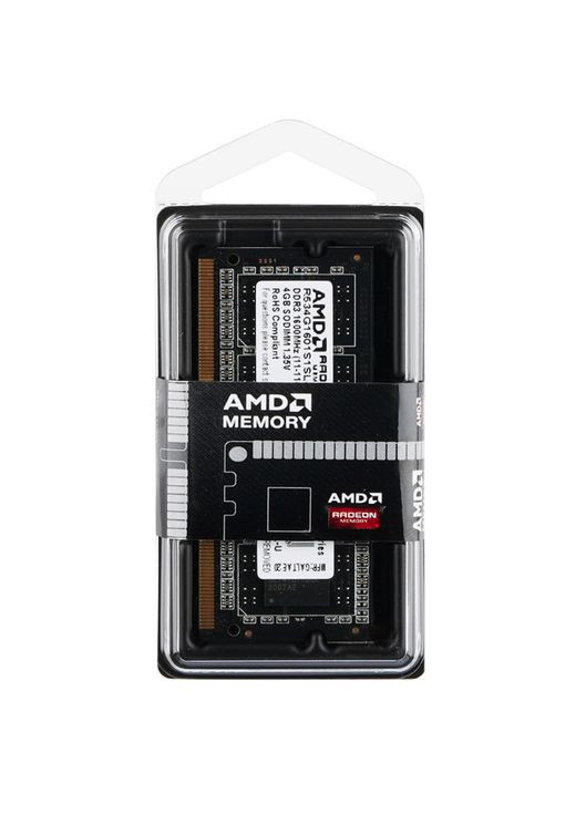 Пам'ять SODIMM 4Gb, DDR3, 1600 Мгц (PC3-12800),, 1.35 V (R534G1601S1SL-U) AMD (267233237)