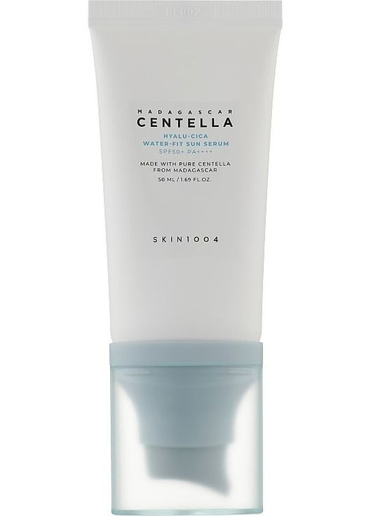 Сыворотка для лица от солнца с гиалуроновой кислотой 50 мл Madagascar Centella Hyalu cica Water fit Sun Serum SKIN1004 (331886593)
