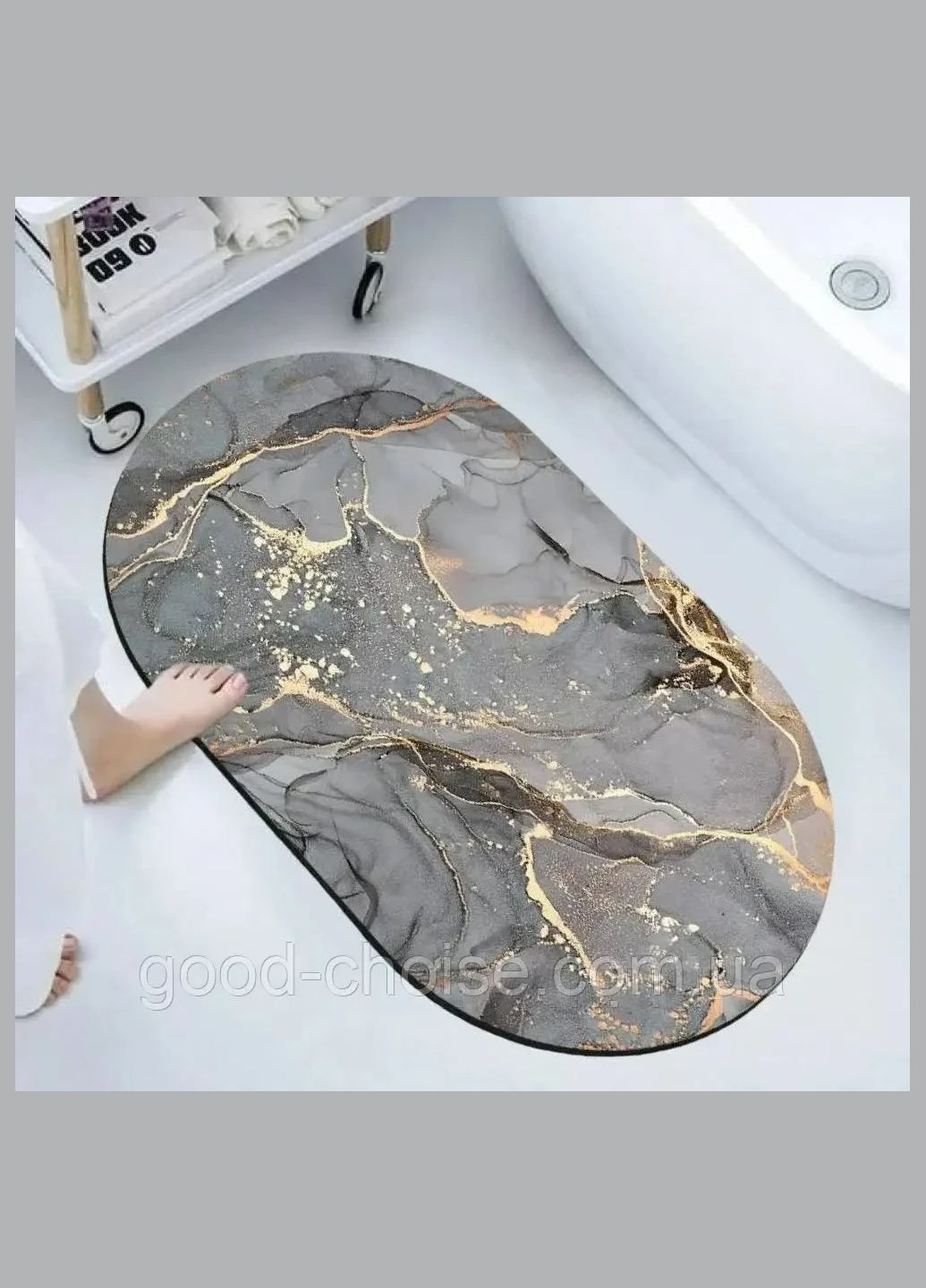 Водонепроникний килимок Діатоміт для ванної кімнати Magic Mat 50х80 см No Brand (344547828)