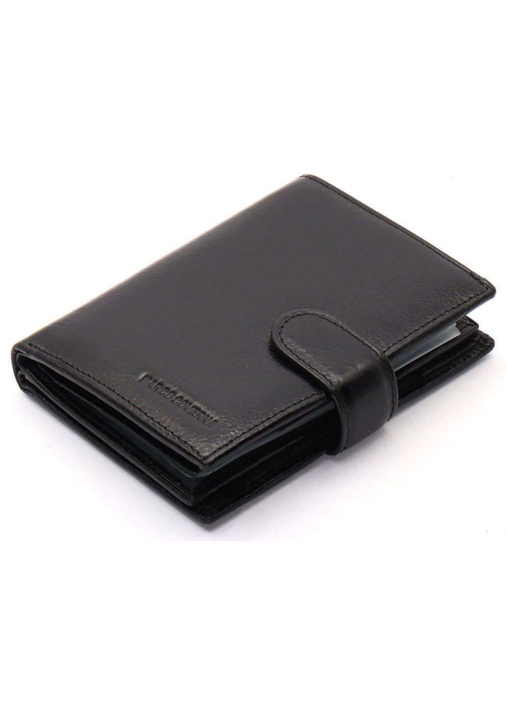 Черное мужское портмоне из натуральной кожи с отделением под автодокументы MC-2090H-1 Marco Coverna (346532890)