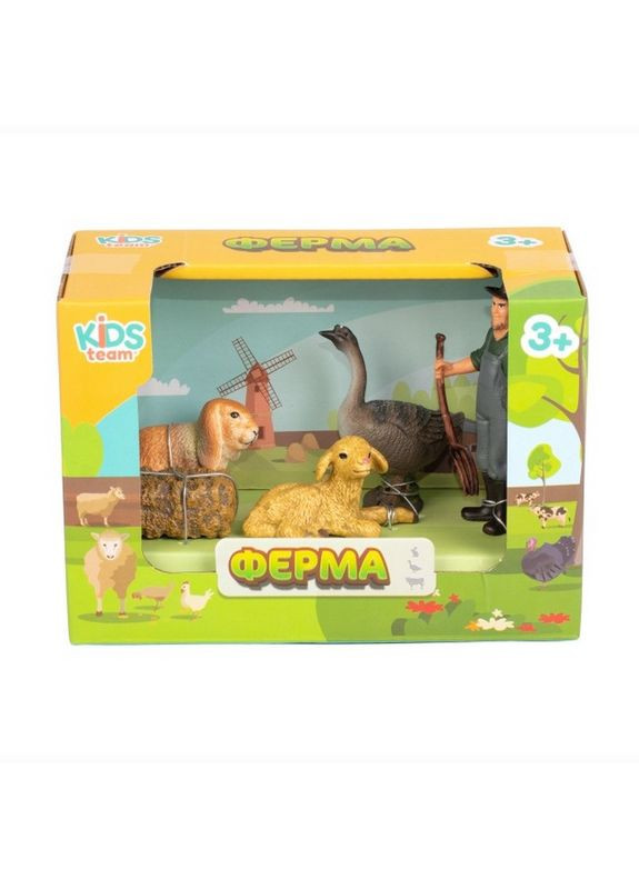 Детский игрушечный набор "Ферма" Q9899-T7_4 гусь, овца, кролик Kids Team (322841240)