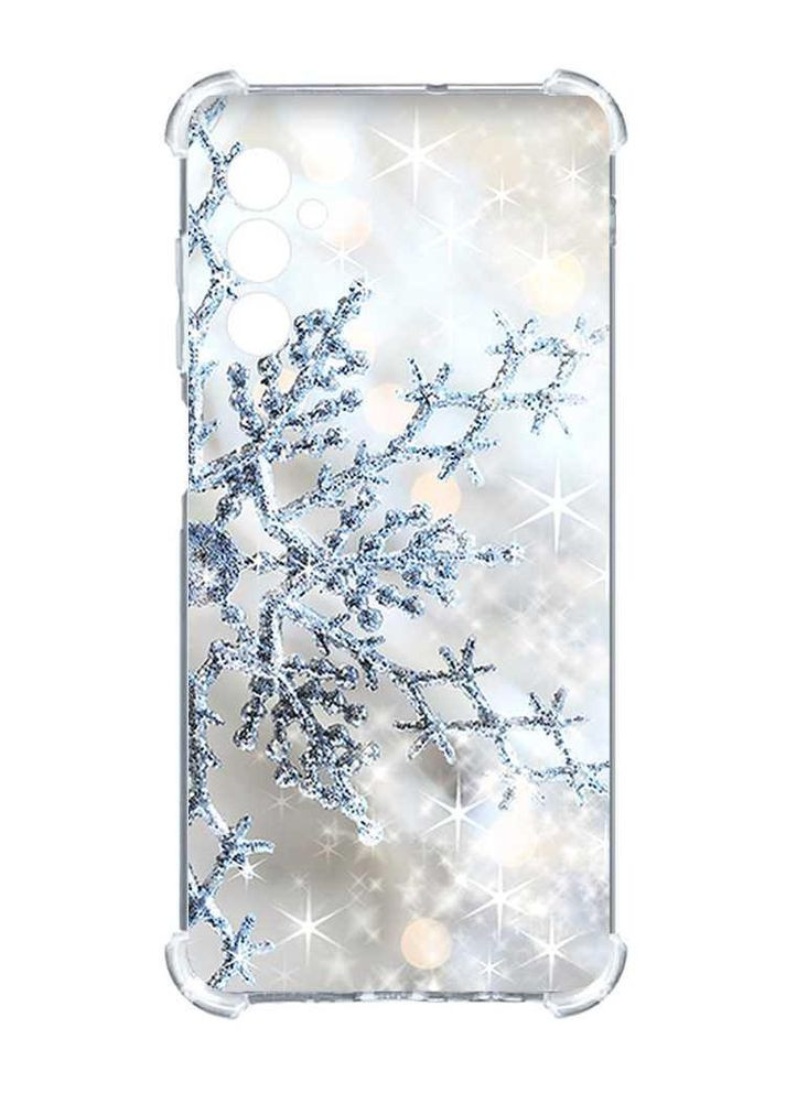 Чехол с утолщёнными углами на Samsung Galaxy A25 (A256):: Снежинка (новогодний принт 166) Creative (362968572)