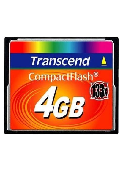 Карта памяти 4 GB 133X CompactFlash Card TS4GCF133 Transcend (314982648)