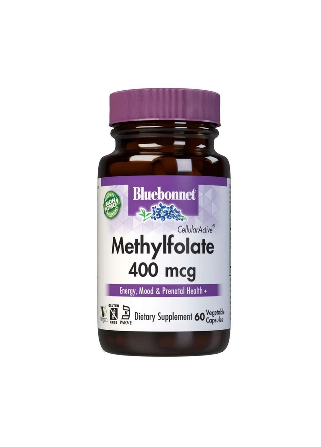 Витамины и минералы Cellular Active Methylfolate 400 mcg, 60 вегакапсул Bluebonnet Nutrition (293342868)