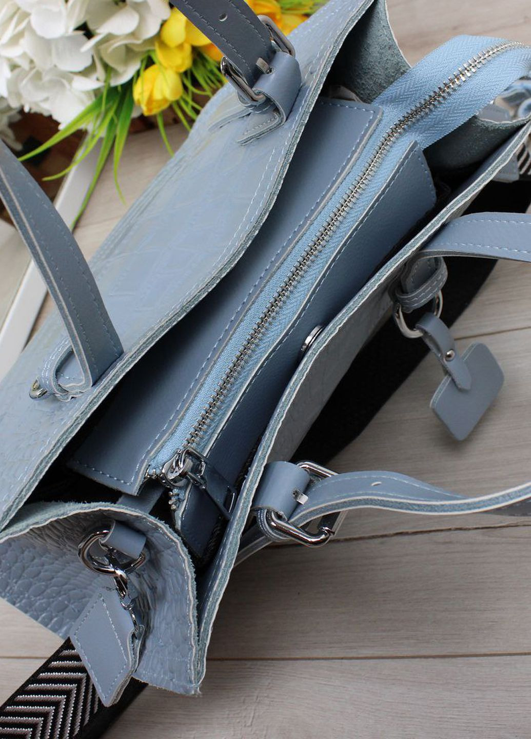 Сумка шкіряна з тисненням крокодил Vishnya (335707827)