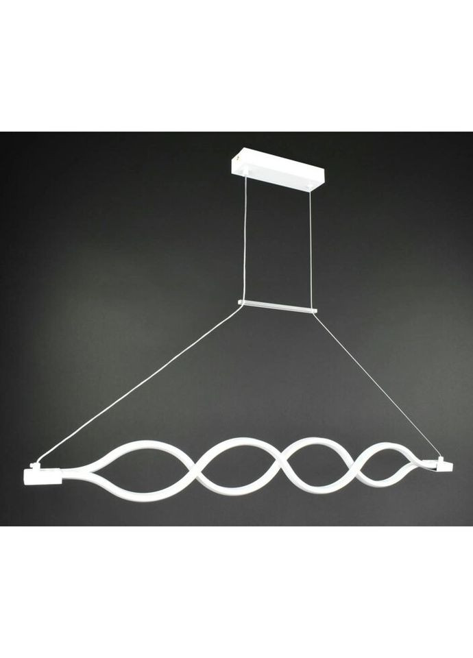 Люстра светодиодная подвесная LED светильник для квартиры на потолок лэд 27438 Белый 30-110х6х102 см. Sunnysky (335975500)