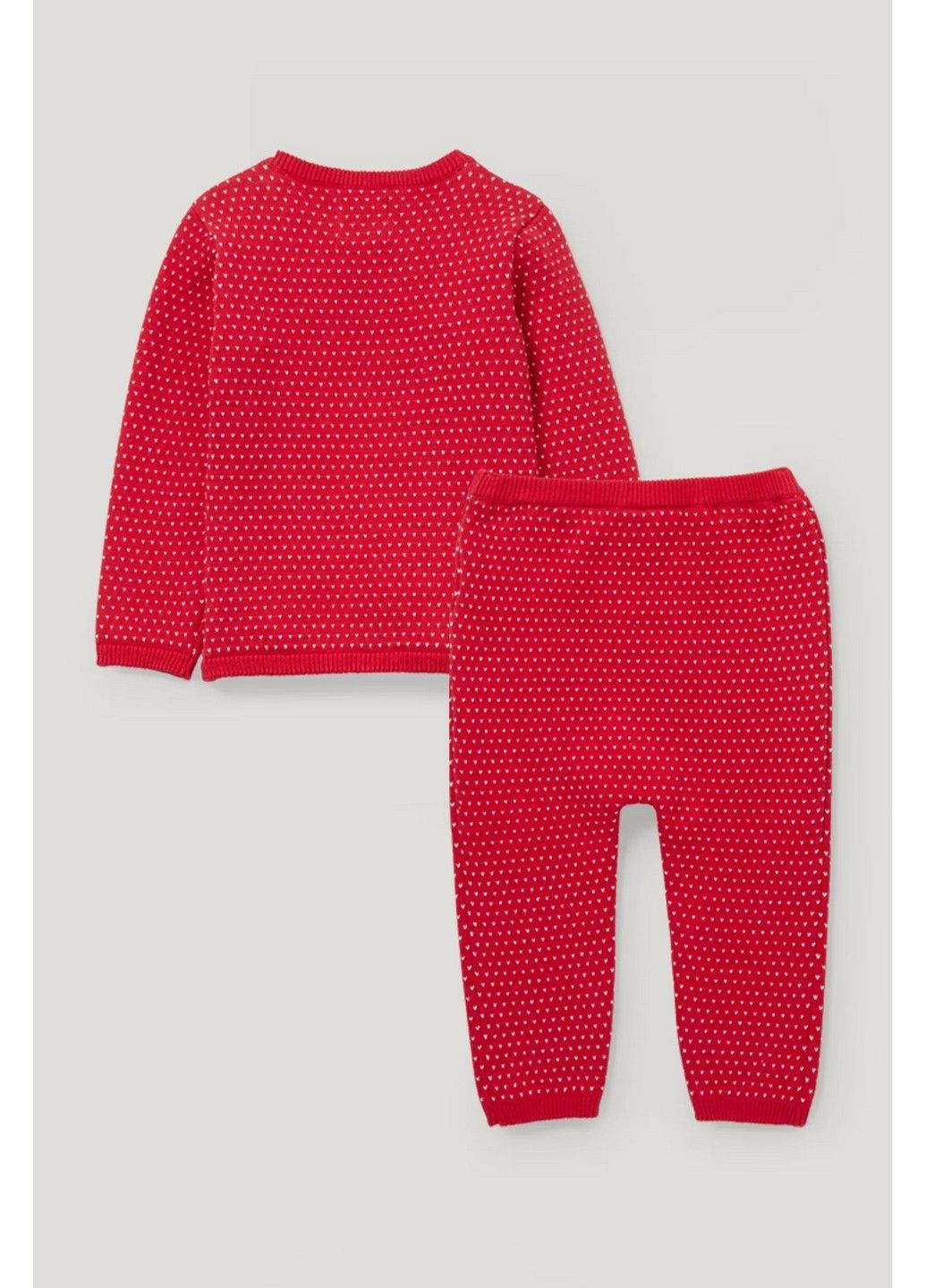 Красный демисезонный комплект джемпер и брюки C&A