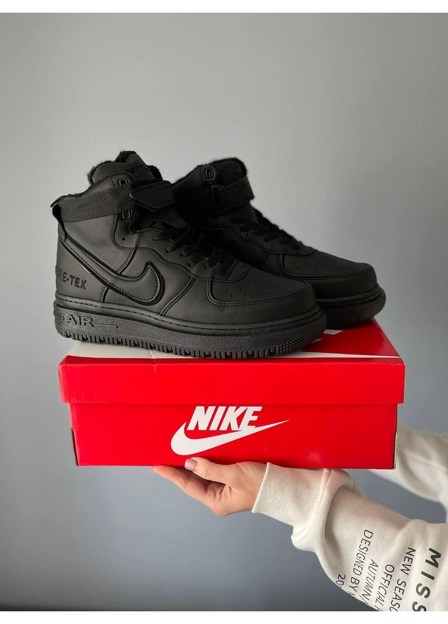 Черные зимние кроссовки мужские nike gore-tex winter black v2 найк No Brand