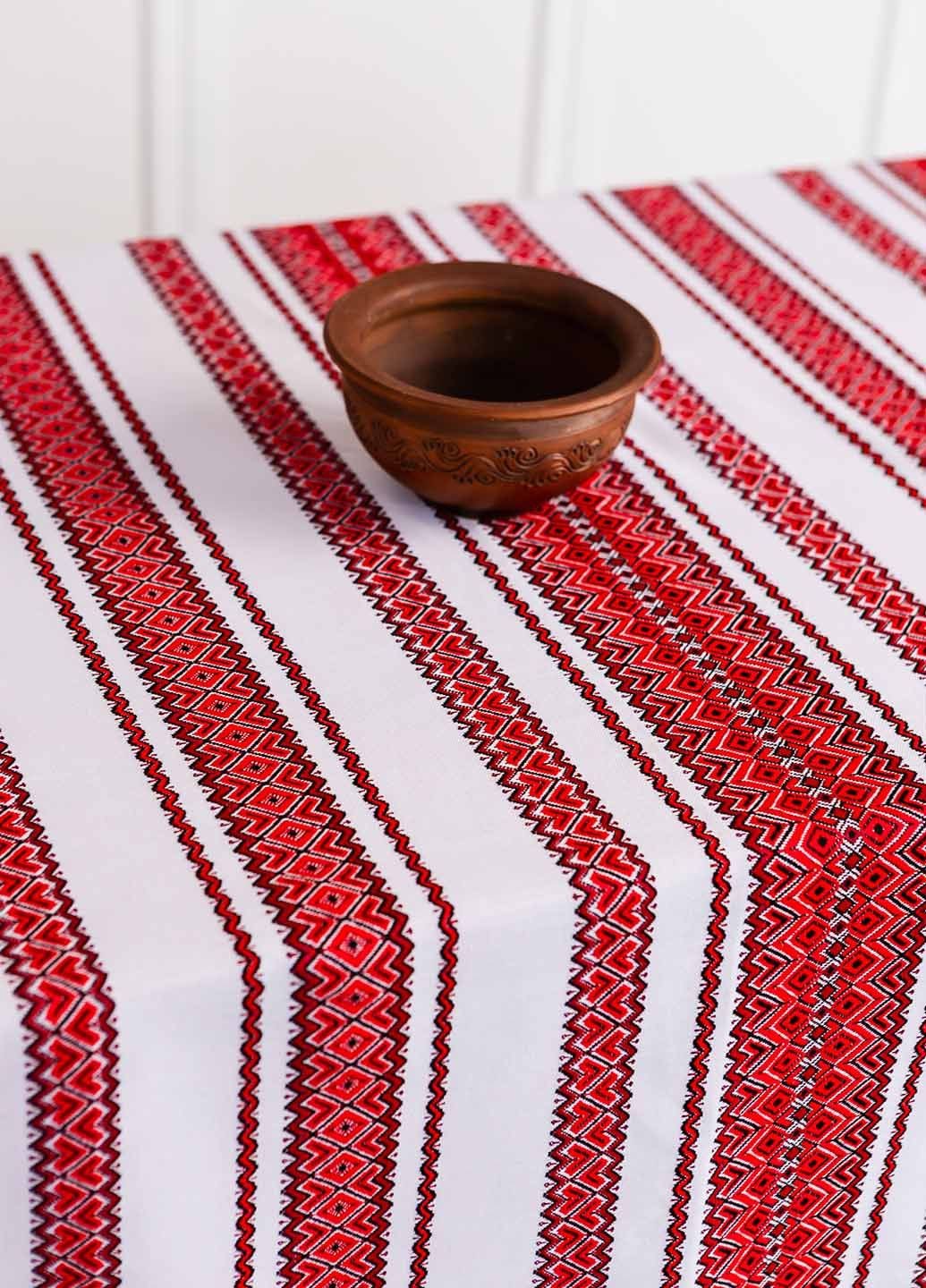 Скатерть вышитая с украинским орнаментом 1.5м х 1.5м (анс7115) Homedec - (290276369)