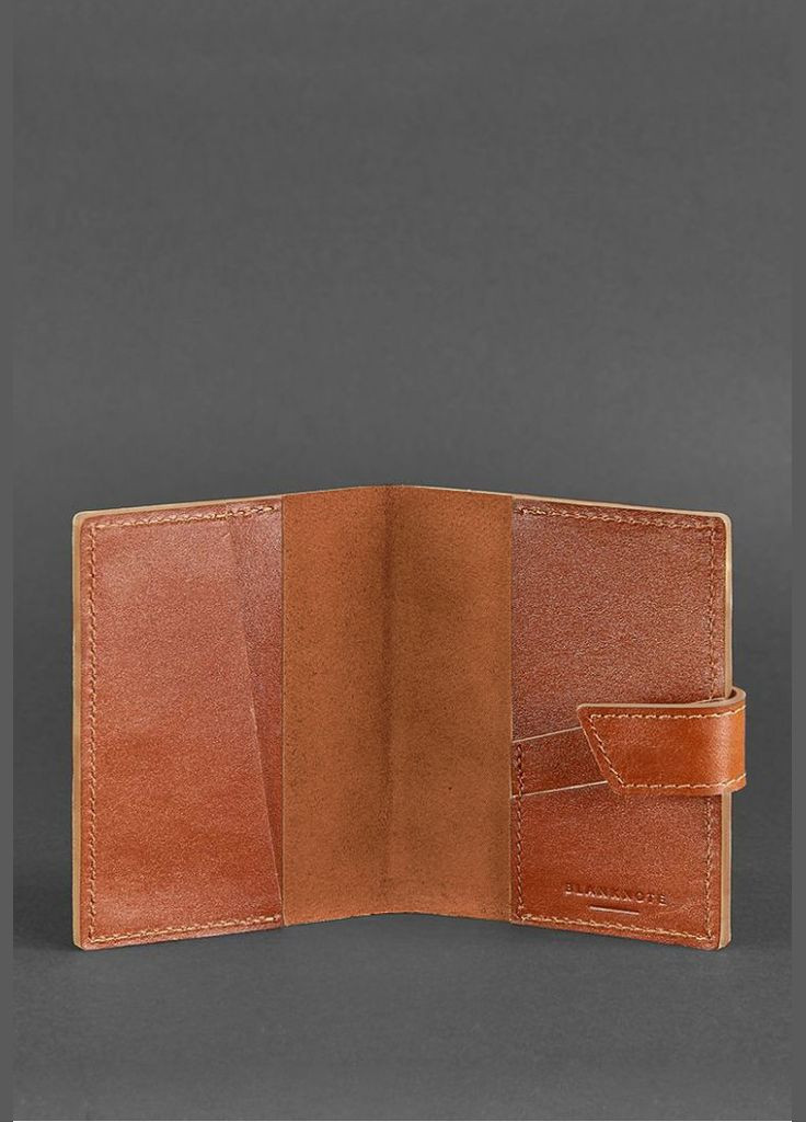 Кожаная обложка для паспорта 4.0 светло-коричневая (A-026461) BlankNote (329743008)