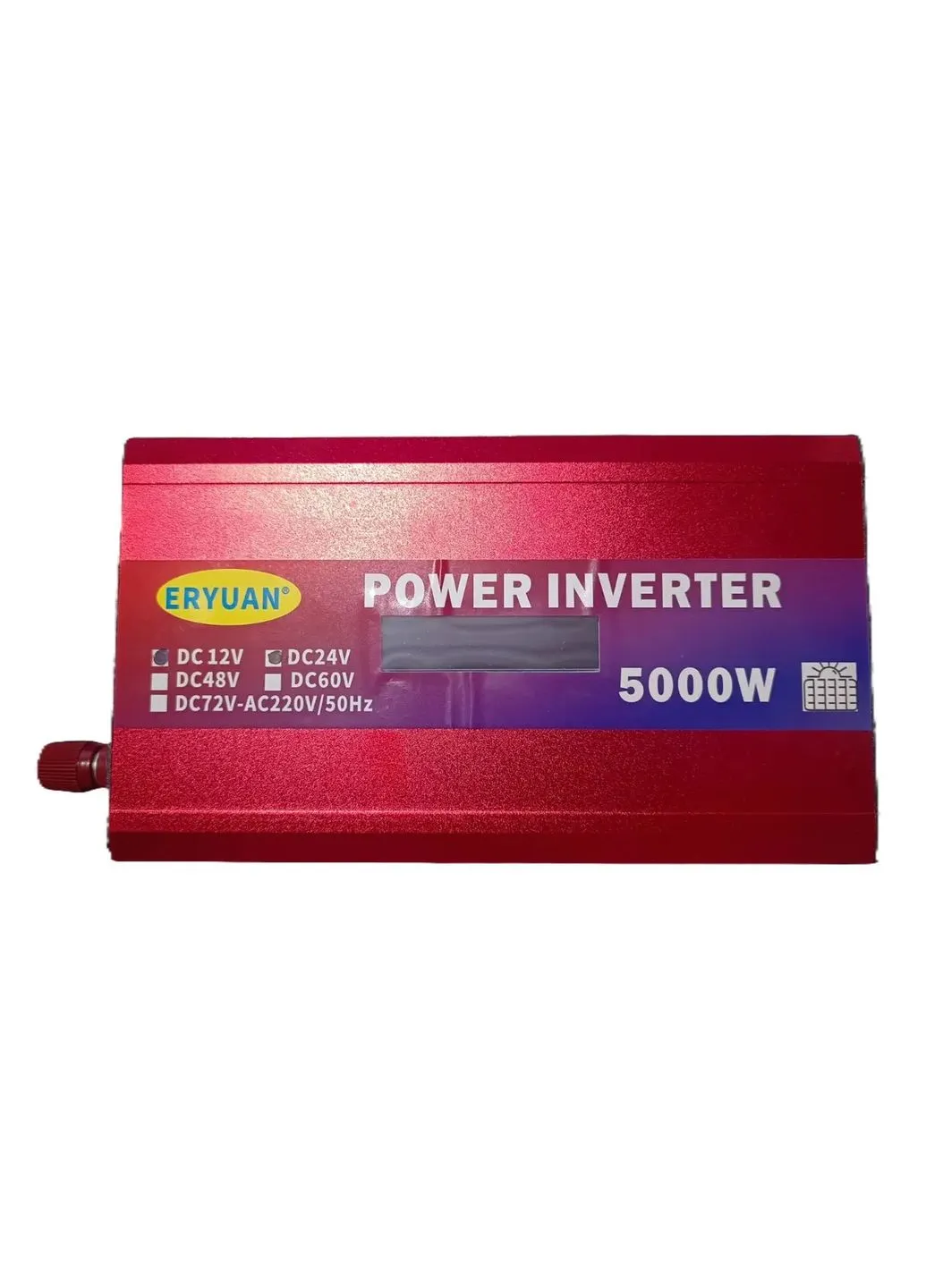 Перетворювач напруги (5000W) (з 12V/24V→220V) (LCD) (З підтрим. сон. панелі) No Brand (406601333)