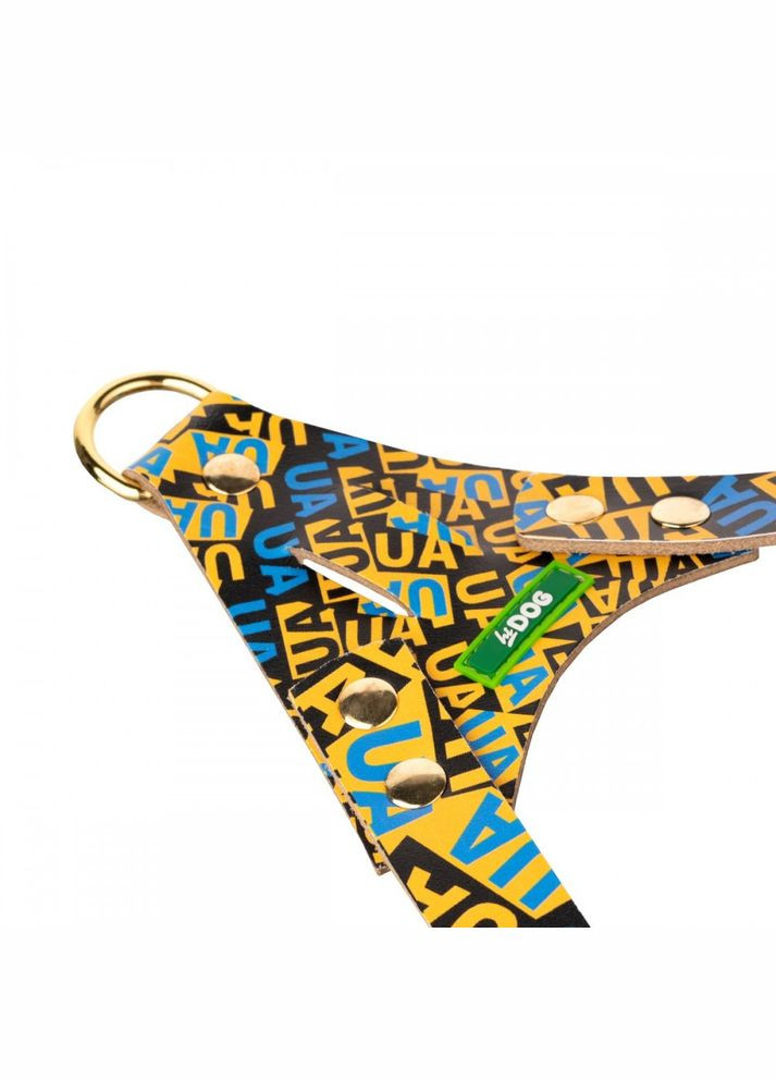 Шлей кожаный "Молодежный" S охват грудной клетки 44-52 см ширина 15 мм (2100103578012) Hi Dog (332880171)