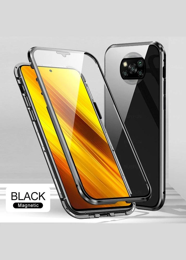 360 магнітний чохол для Poco X3 Pro захисне скло з двох сторін Xiaomi (322212898)