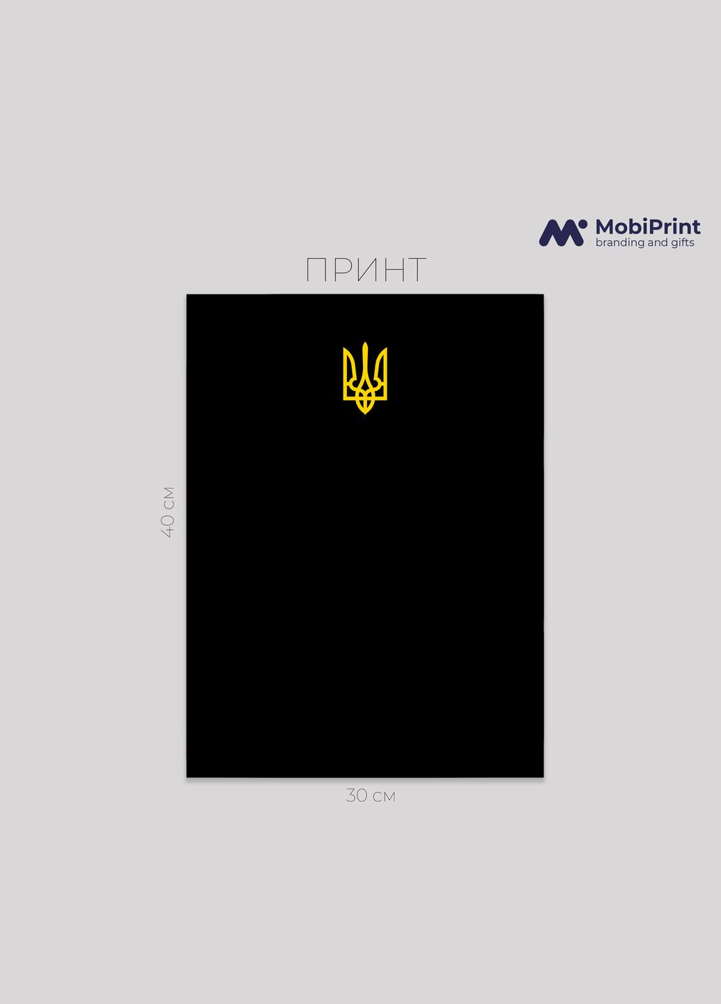 Футболка оверсайз Герб Украины MobiPrint (293944083)