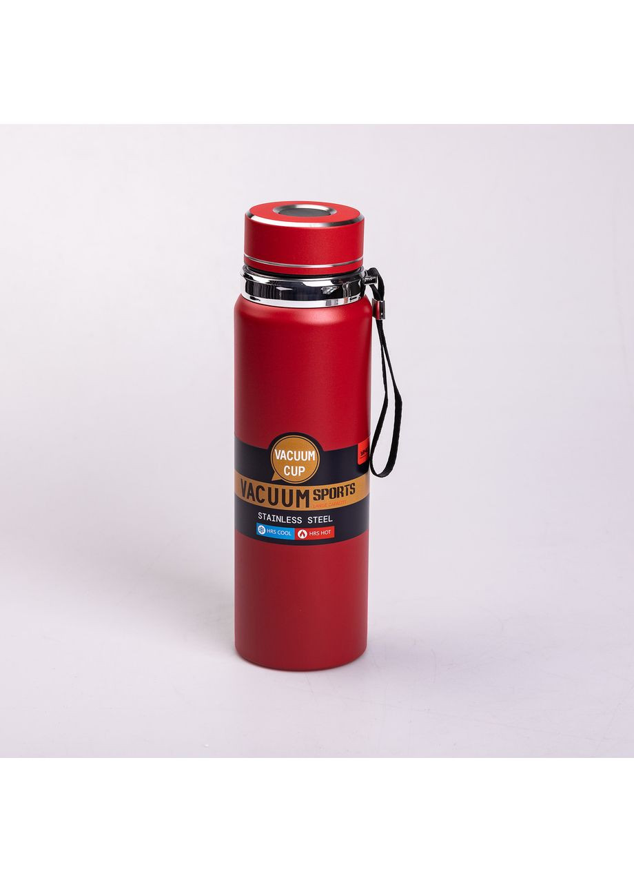 Термос Vacuum Sportsна с датчиком температуры 1 л Красный Yiwu (360454666)